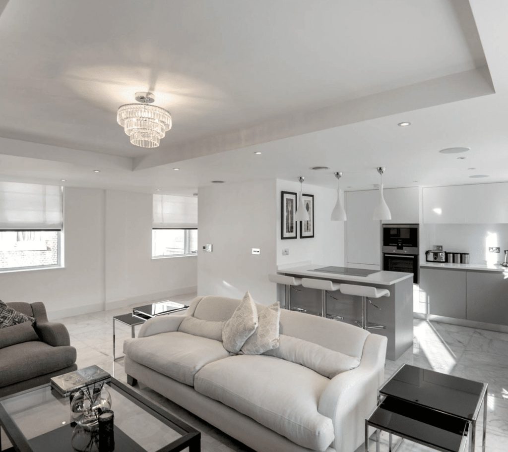 Side View of Living Room at Buckingham Gate, Westminster I