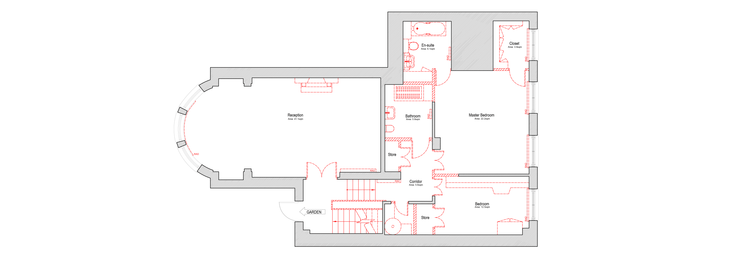 york terrace 2 upper ground floor plan after