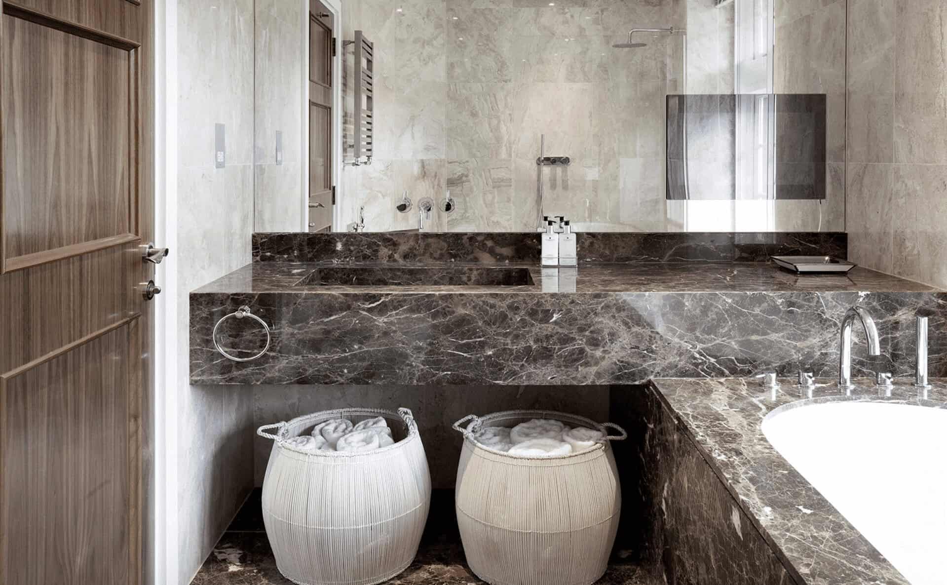 Parkside 3 Marble Bathroom Sink Architecture London