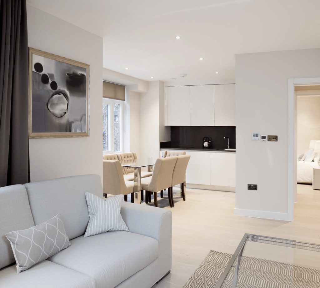 Vauxhall Bridge Road Dining Room Side View