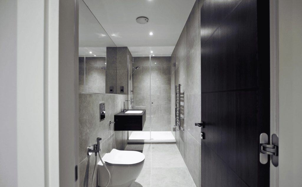 Bathroom Architecture in Mayfair, Featuring Modern Design and Elegant Finishes