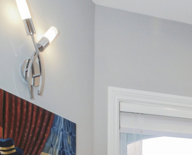 Elegant light design in the West End, featuring modern and ambient lighting fixtures