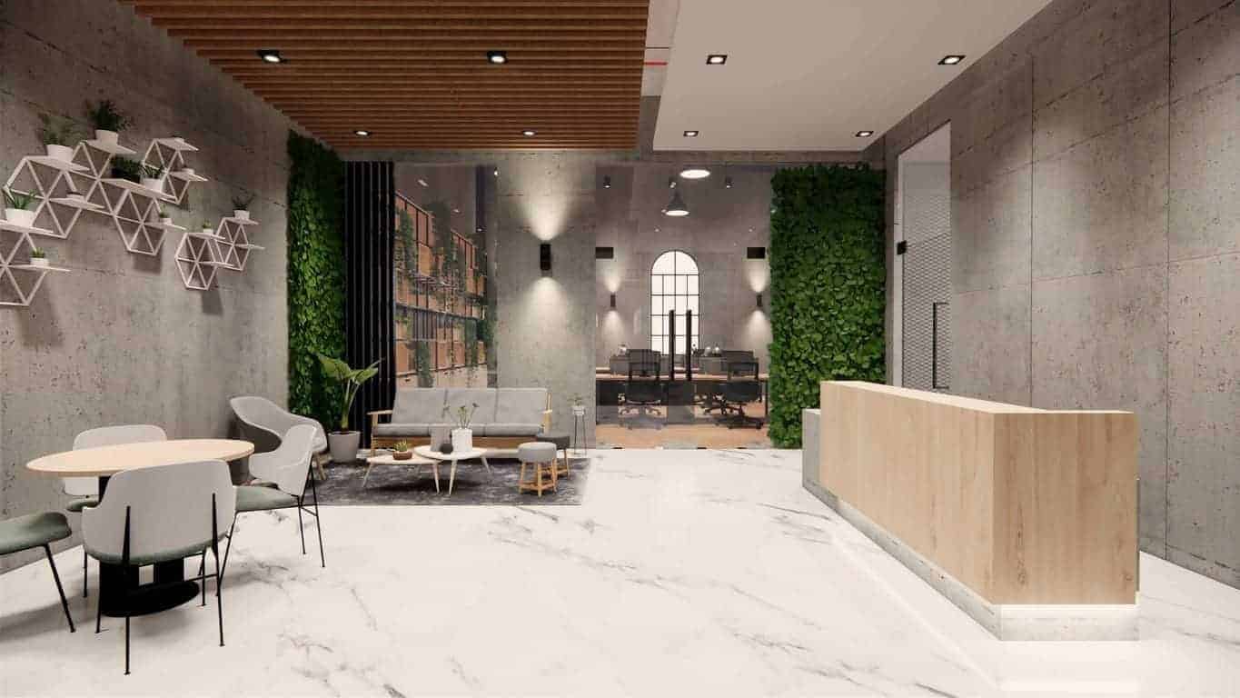 Elegant Commercial Office Lobby in Kensington