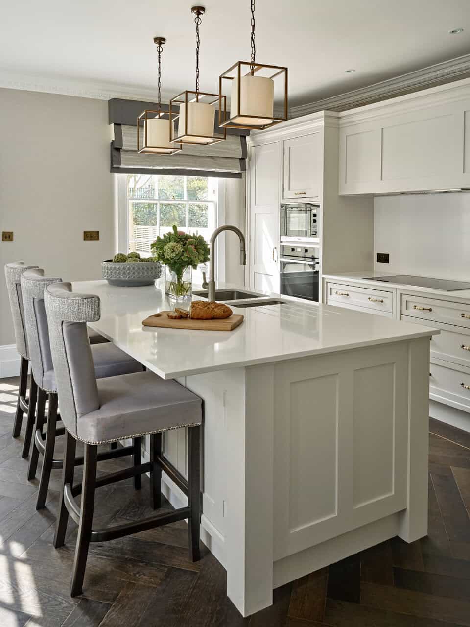 White Contemporary Kitchen Interior Design