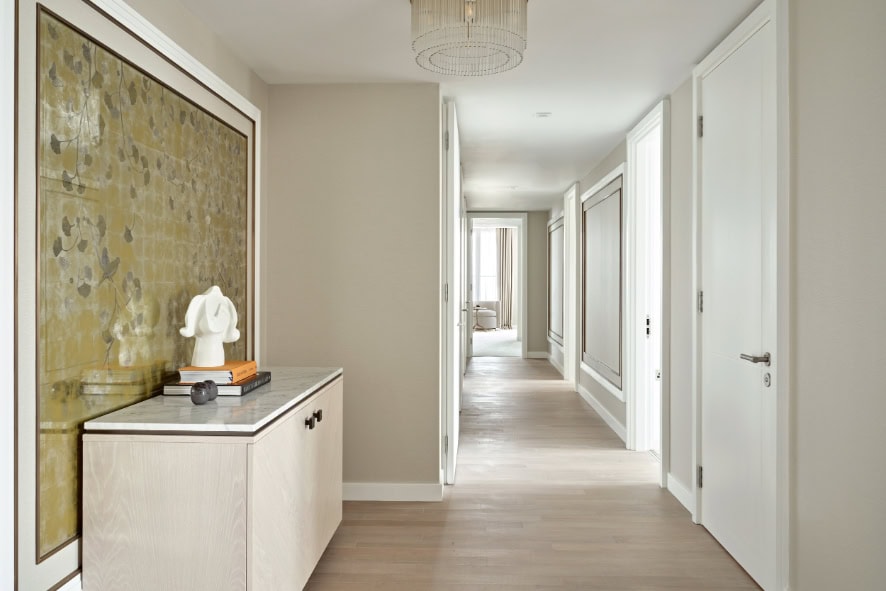 Contemporary hallway at Westmark Tower with sleek modern design